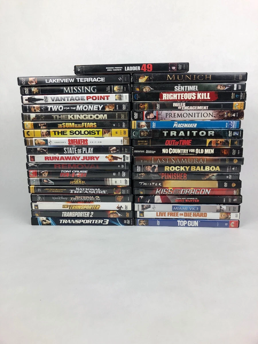 Assorted lot of 37 DVD s Drama Action Crime Movies All Discs