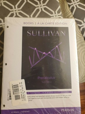 Precalculus by Michael Sullivan 10th edition (2015, loose leaf)