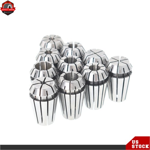 10Pcs ER16 Spring Collet Set For CNC Workholding Engraving Milling Lathe Tool US - Picture 5 of 9