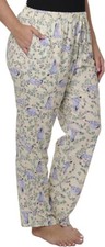 Disney Winnie the Pooh Eeyore Yellow Allover Print Pajama Bottoms Sleep Pants