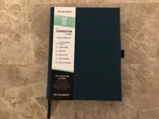 AT-A-GLANCE FD20020 Foundation 8.5" x 6.75" Undated 12-Month Planner - Blue New