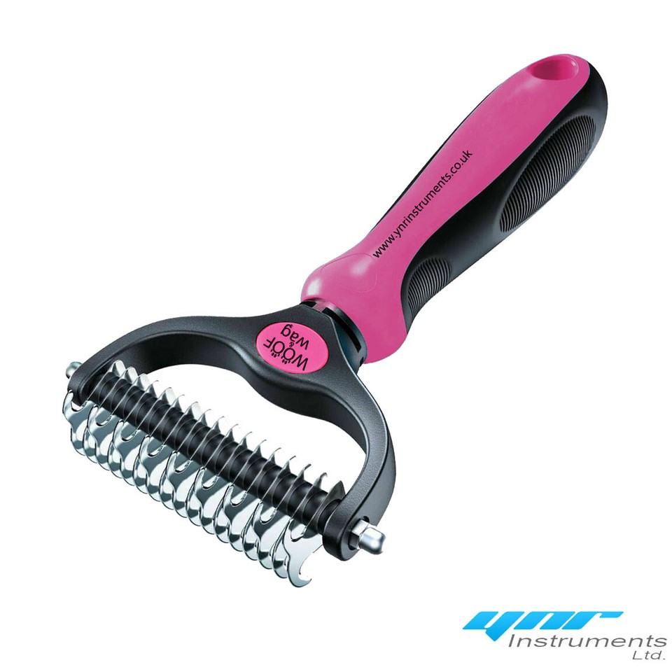 Pet Cat Dog Hair Fur Shedding Trimmer Grooming Dematting Rake Comb