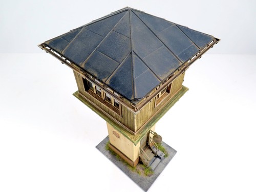 Spur 1 UNIKAT Stellwerk 33 x 17,5 cm (HxB) Dach abnehmbar, patiniert - Picture 6 of 9