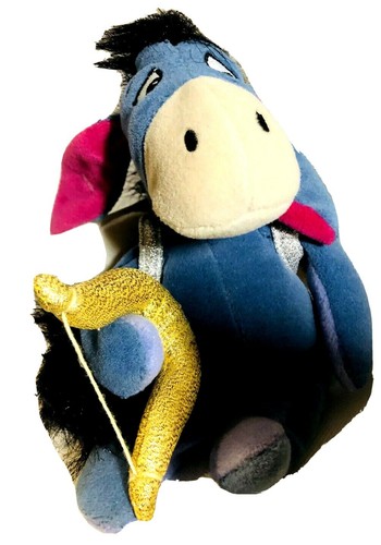 NWT Disney Store & Theme Parks Cupid Eeyore Bean Bag Plush 9” Stuffed Toy - Picture 9 of 10