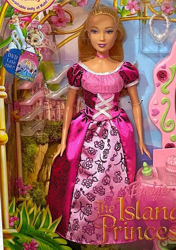 Barbie Island Princess Rosella 11” Doll w/ Light-Up Vanity Mattel