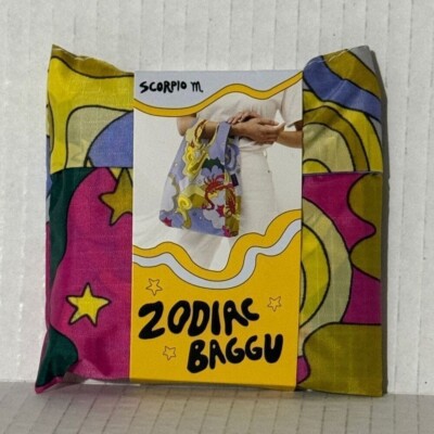 NEW Baggu BABY Size Reusable Bag Tote Scorpio Zodiac Print Limited Edition Tote
