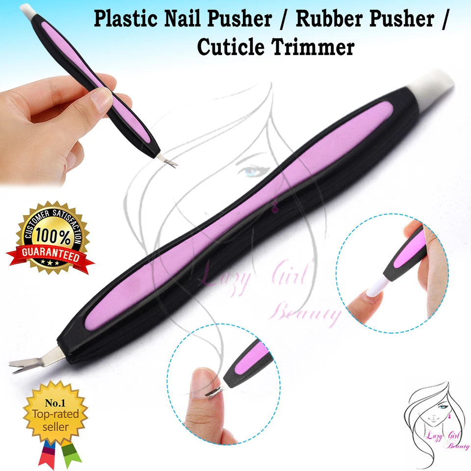 Empujador de cutículas de acero inoxidable raspador de uñas removedor manicura pedicura herramienta artes Foto 2 de 4