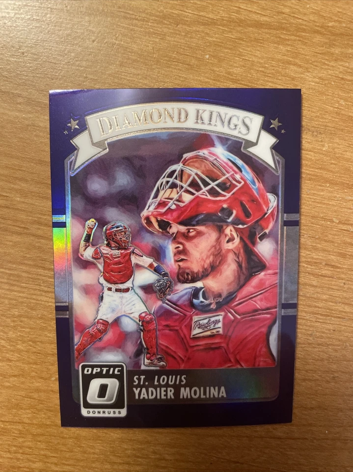 2016 Panini Donruss Optic Base & Purple Yadier Molina #26 Cardinals - Image 3 of 4