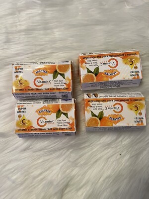 4 Bars x 125g Soap Vitamin C  Asantee Face And body Brightening Soap Anti Acne
