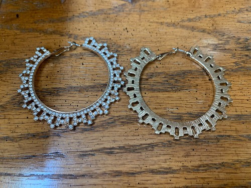 Forever 21 Rhinestone hoops - 第 5/6 張圖片
