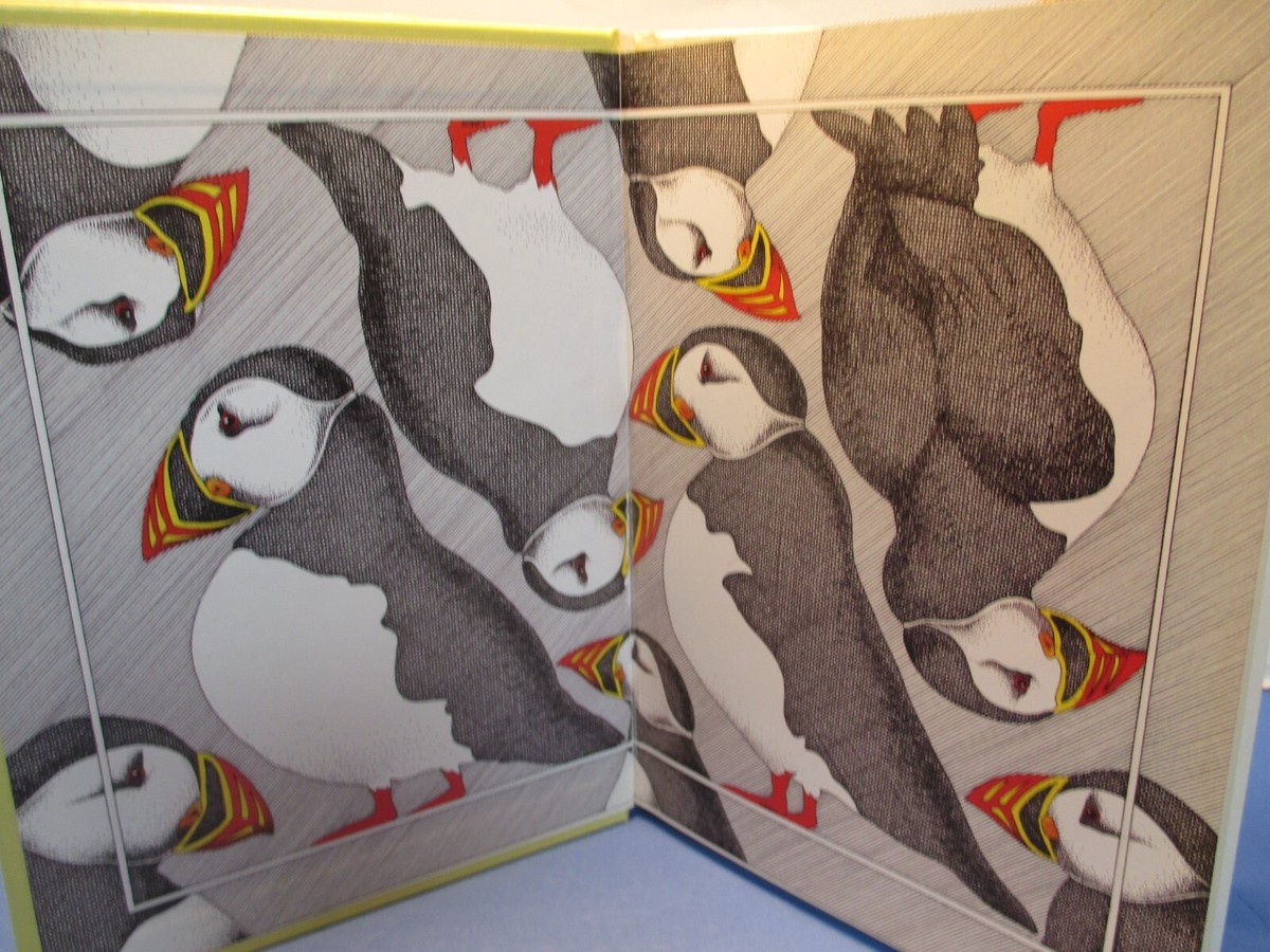 art book THE PUFFIN'S ADVICE by SIMON DREW hc 1989 1st ed British Library UK