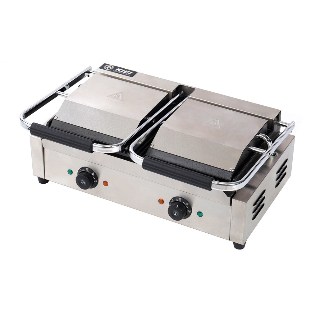 Commercial Panini Grill Press 2 Sided Electric Catering Toaster