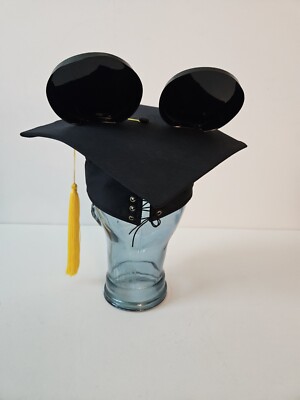 Vintage Mickey Mouse Ear Graduation Classic Cap Black Disney  display picture 3