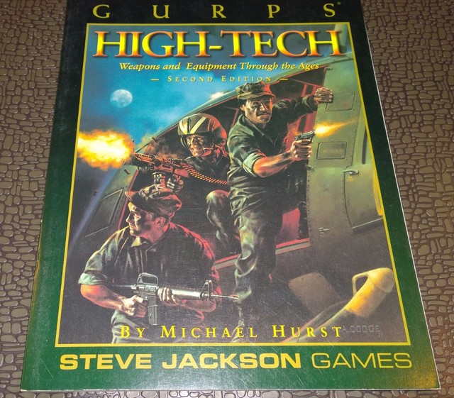 Rpg Gurps Steve Jackson Games Roleplaying High Tech Sourcebook - 