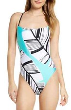 154 Trina Turk Copacabana High Leg One-Piece Swimsuit Size 6