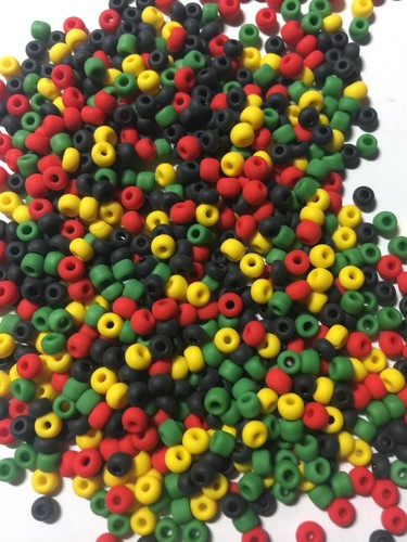 Irie Rasta Red Yellow Green Black Beads - Picture 15 of 86
