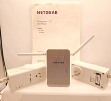 NETGEAR - Powerline AC1200 Wi-Fi Access Point and 2 Adapters - White