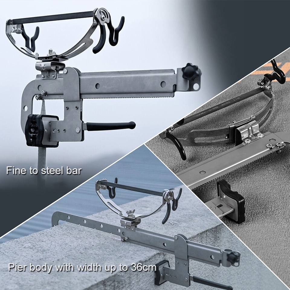 LEO Fishing Rod Bracket Railing Mount Fishing Rod Pole Support Boats