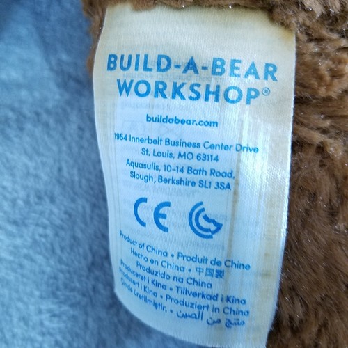 "Build a Bear Workshop BABW Peluche Marrón Fútbol Jugador Oso 18" - Imagen 5 de 9