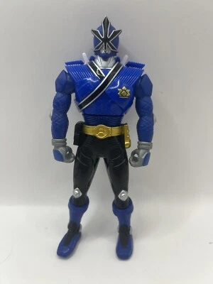 Power Rangers Bandai 2011 Saban's Mighty Morphin Samurai BLUE Spin Switch Figure - Image 1 of 4