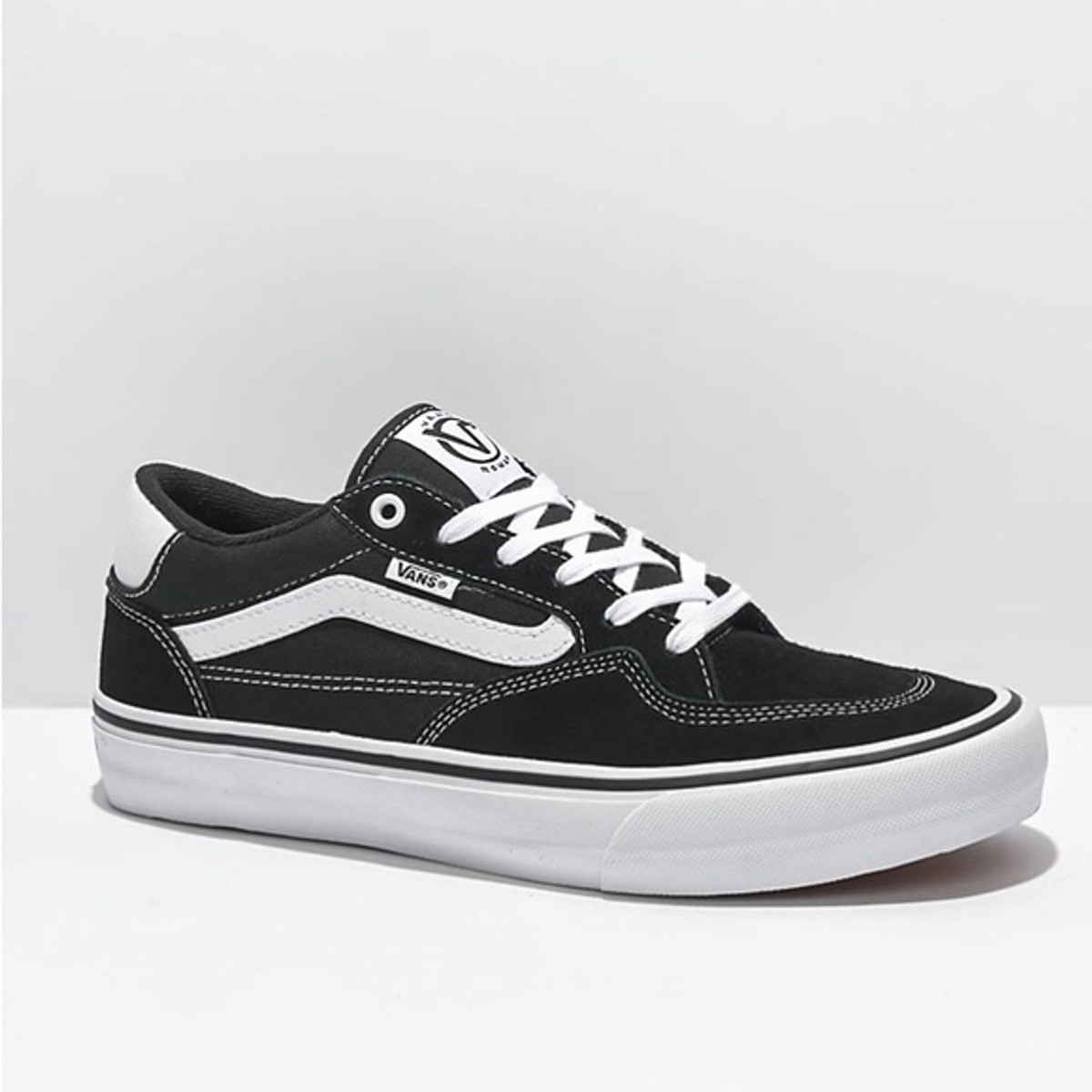 NIB | Men's Vans Skate Rowan Black & True White Skate Shoes Size
