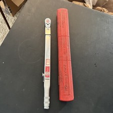 Snap-on TQFR250B 1/2" Drive Torque Wrench Click Type Swivel Head 0-250 FT lbs -a