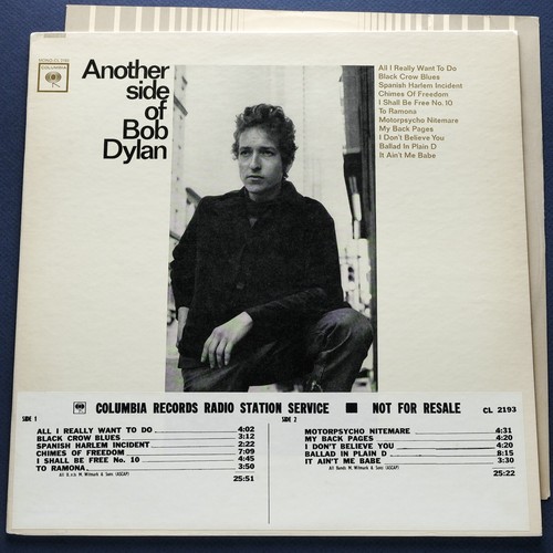 Bob Dylan~Another Side of Bob Dylan~US Orig'64 Columbia CL-2193 Mono Promo Copy