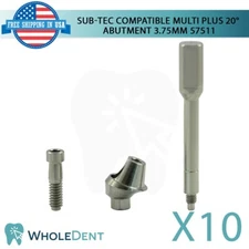 10X Bego® Compatible Angulated Multi Unit Abutment 20° Ø3.75mm Instrument Lab