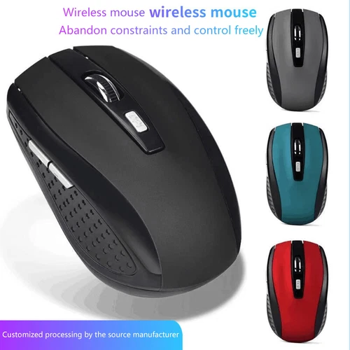 2.4G USB Red Optical Wireless Mouse 6D For Computer Laptop Gaming Wireless Mouse