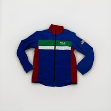 Polo Ralph Lauren Blue Nylon Retro 1967 Windbreaker Track Jacket Size Small