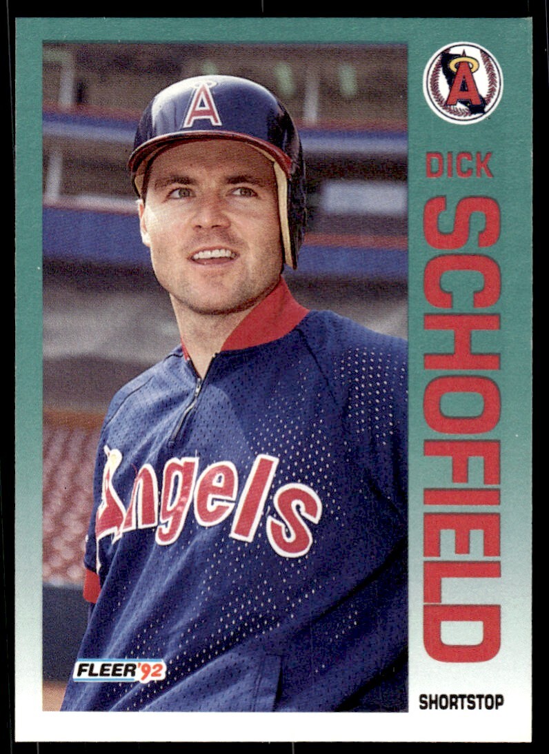 1992 Fleer Baseball Card Dick Schofield California Angels 69 eBay