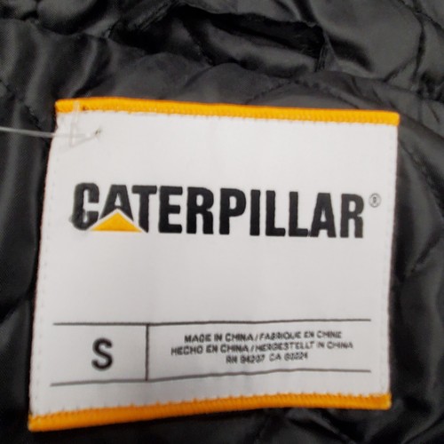 Small CAT Caterpillar pechschwarz Arbeitskleidung isoliert Hemd Jacke Mantel 40" 99 $ - Bild 15 von 19