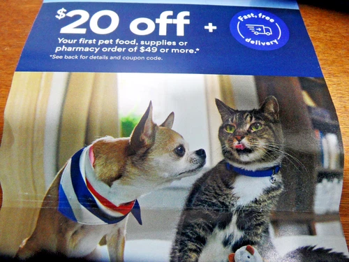 Chewy Coupon $20 Off $49 New Custom Dog Cat Order Pharmacy Supplies Exp 8/31