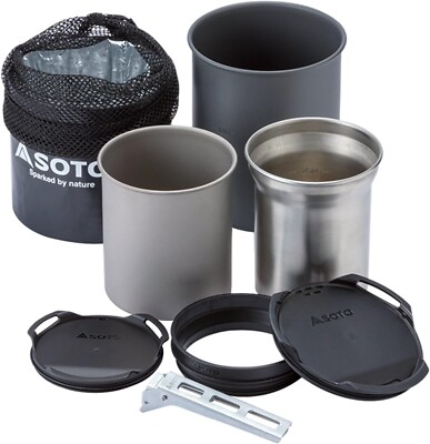 SOTO SOD-521 Thermostack Combo Cooker Cooking Mug 8-piece set