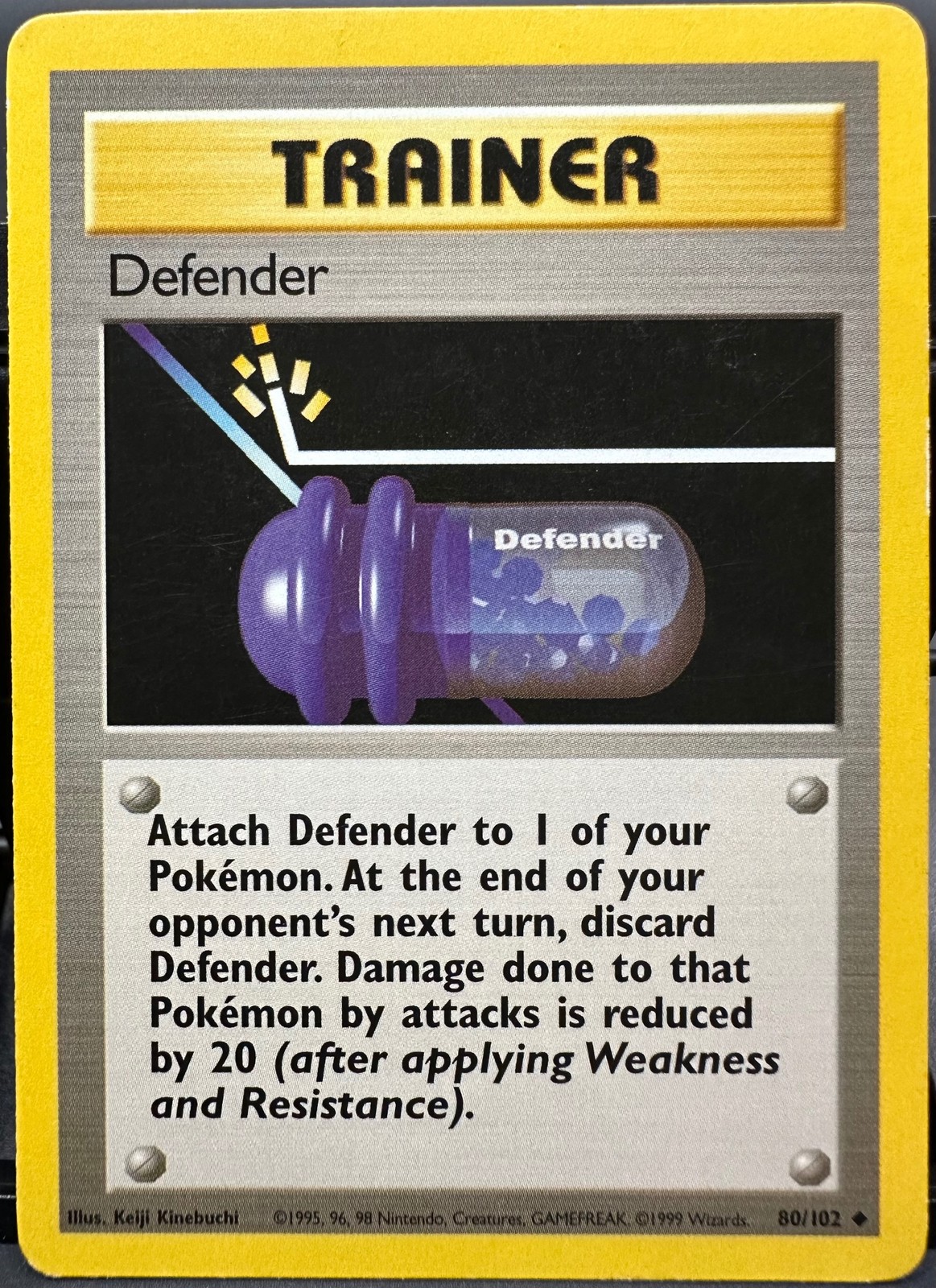 Defender 80/102 Base Set Pokemon TCG 1999 MP