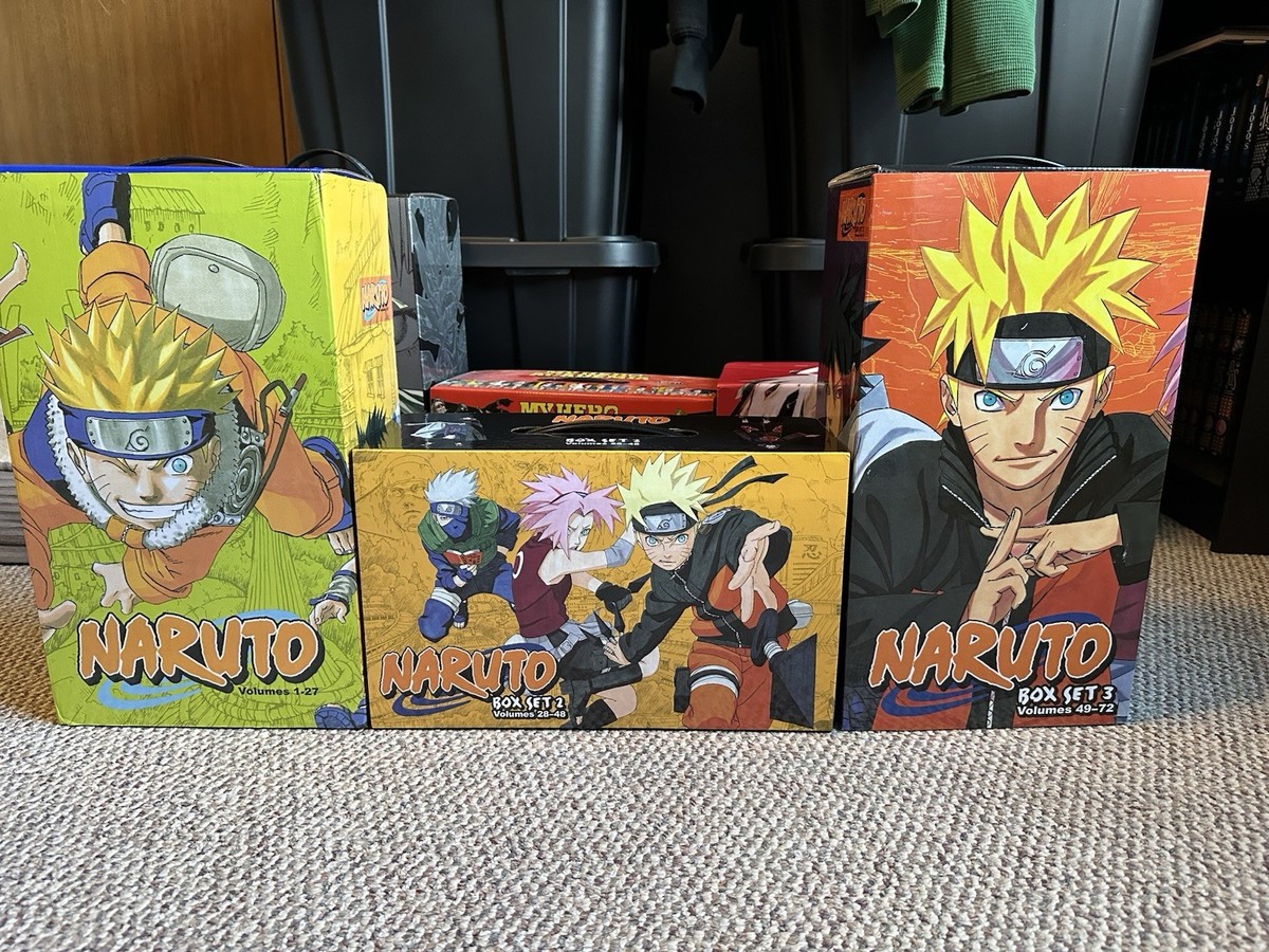 Naruto Box Sets (1-3) Volumes 1-72 English, Complete Set +