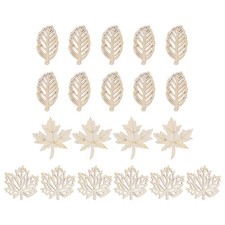  20 Pcs Embellishments for Crafting Wood Shapes Adornments Crafts