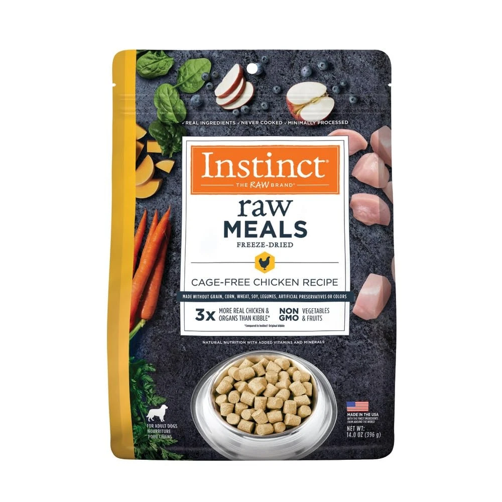 Instinct Raw Freeze Dried Dog Food 14Oz Protein Packed Grain Free Nutrition