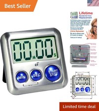 Elegant Digital Kitchen Timer Stainless Steel...