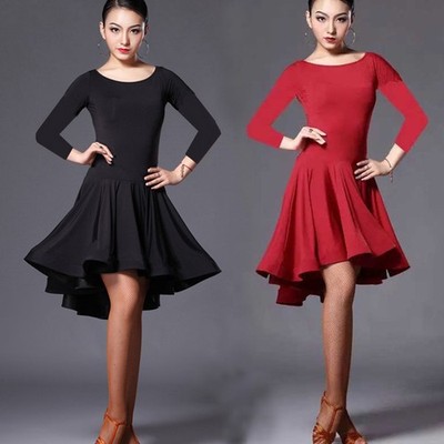 Adult Latin Rumba Samba Rhythm Practice Ballroom Dance Dress Cha Cha Salsa Dress