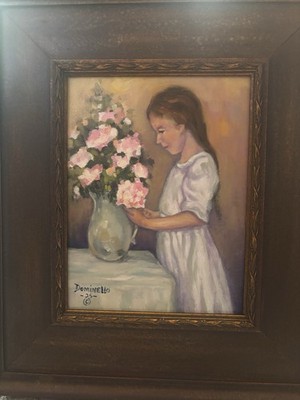 Original Oil Painting 13.25  X 15.25  Framed By Vincent Dominello