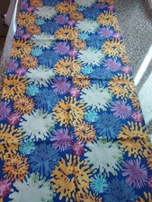 Table Runner Topper Handmade Cotton Aqua Bohemian 14 X 34 In