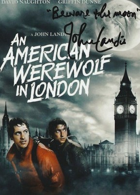 John Landis Hand Signed 7x5 Inch An American Werewolf in London Photo