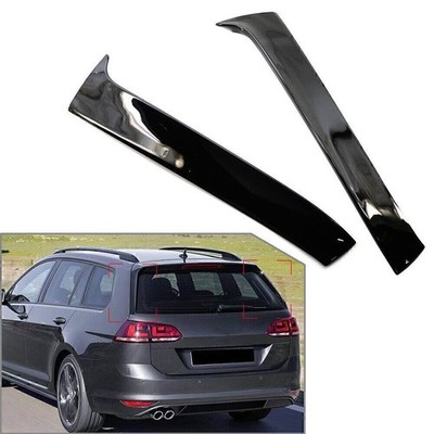 Rear Window Side Spoiler Canard Splitter Trim For VW Golf 7 7.5 MK7 MK7.5 14-17