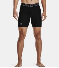 Under Armour NEW MENS XL HeatGear Pocket Compression Shorts BLACK 1361596-001