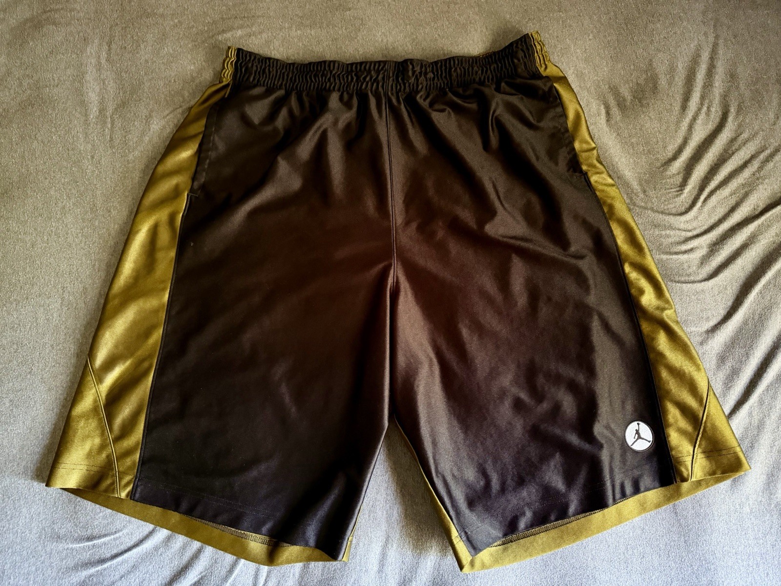 Jordan Shorts Size 4XL Black Olive Green Drawstring Relaxed Fit Pockets Nike