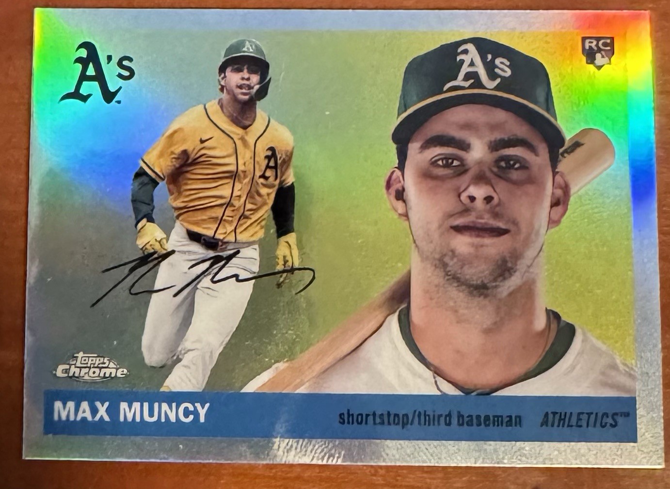 2025 Topps Chrome Platinum Max Muncy Refractor RC #285 Athletics