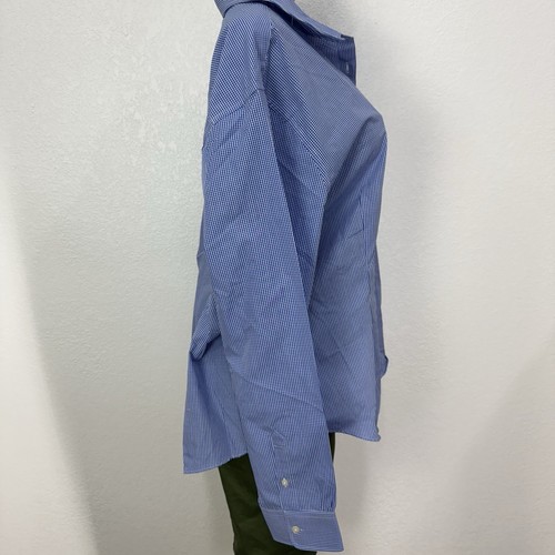 Van HeusenFor her Blue Dress Shirt Womens Size 24-26, 3XL Formal Button Down Top - Picture 3 of 16
