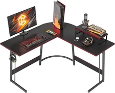 L Shaped Gaming Computer Office Desk 47"Corner Desk w/ Monitor Stand Home