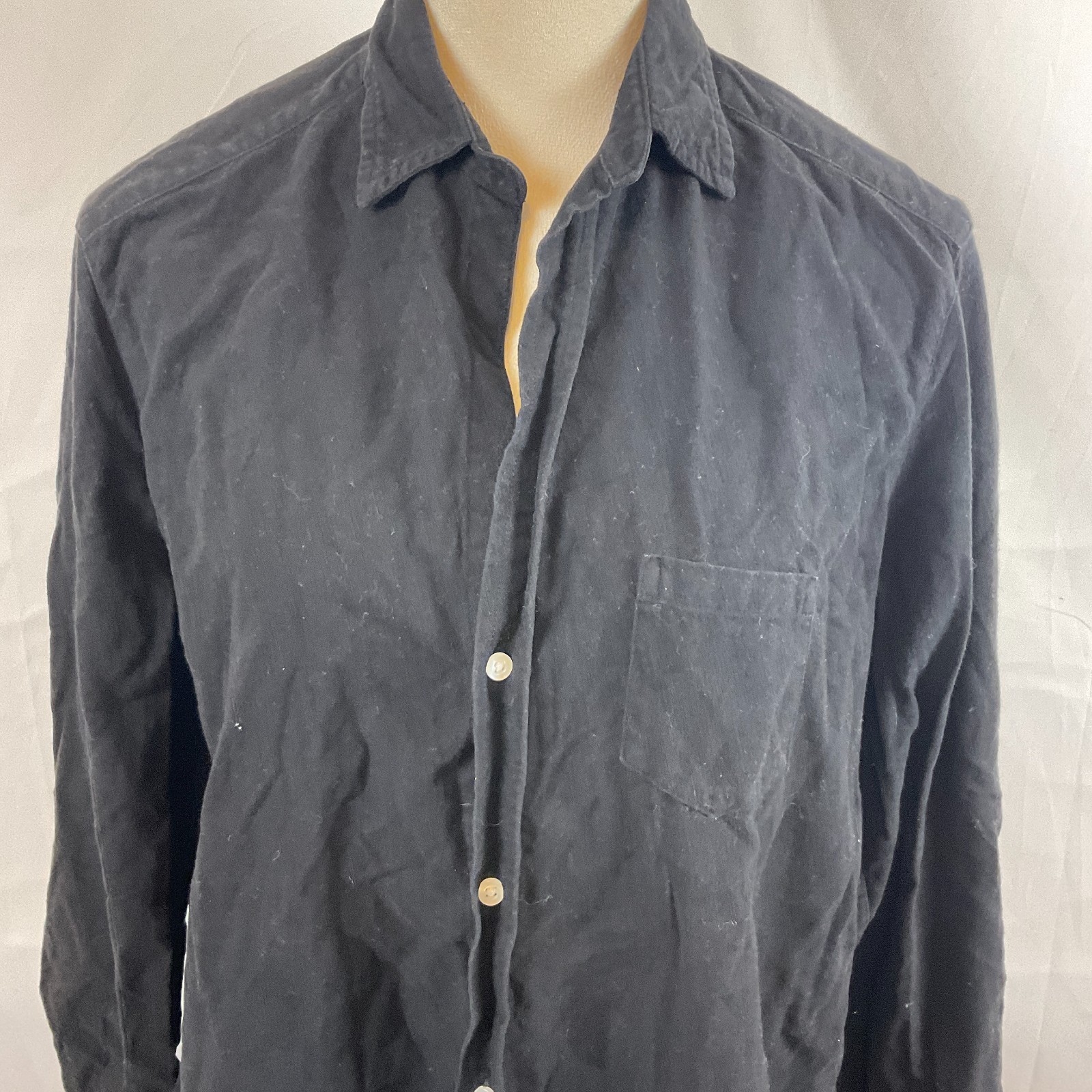 Frank & Eileen Blouse M Solid Black Eileen Style … - image 3